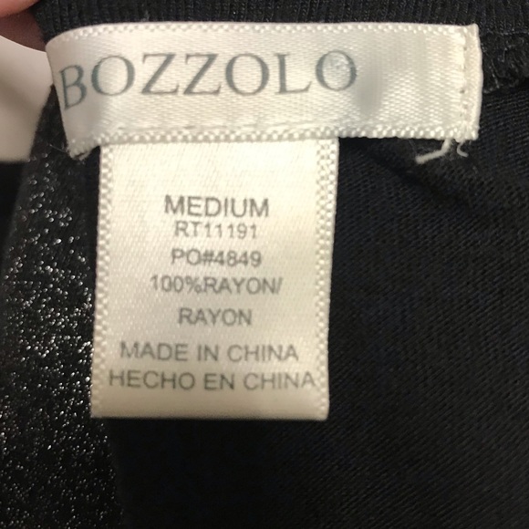 Black Sequined Short Sleeve Top - Picture 3 of 3